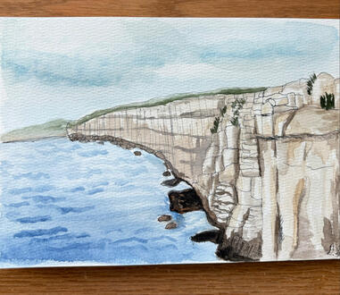 An England coastline, seen in a real picture somewhere online