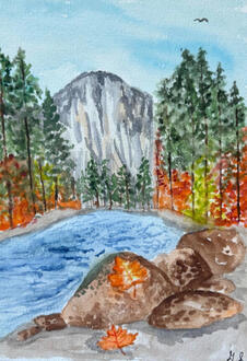 Yosemite National Park in fall time