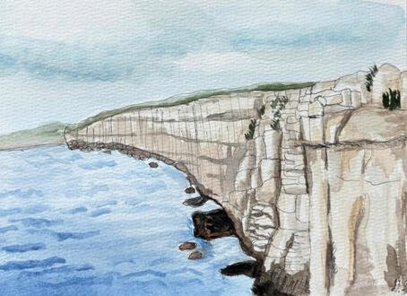 An England coastline, seen in a real picture somewhere online