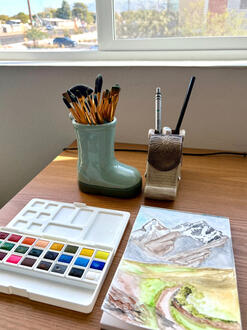 High mountains and grass, seen in a real picture somewhere online