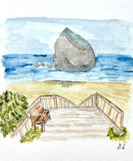 Cannon Beach in Oregon