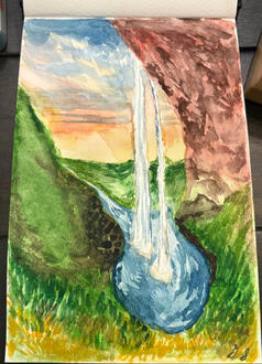 Seljalandsfoss waterfall in Iceland