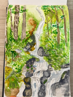 Wahkeena Falls in Oregon